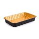 Vaschetta allum. 6porz laccato nero/oro