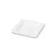 Piatto quadrato 16x16 cellulosa bianco